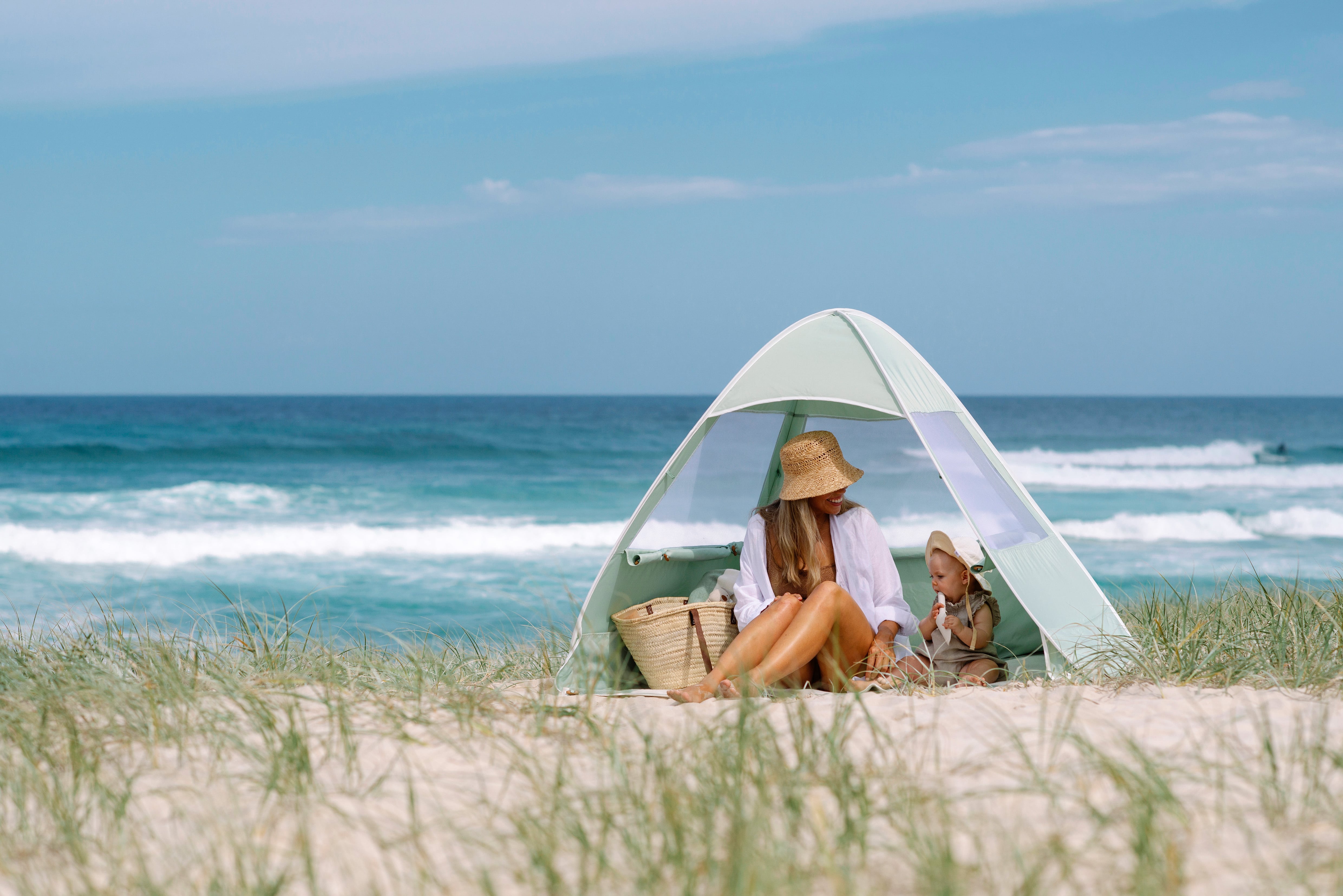 Pop-up beach tent