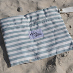 bag for wet swimmers at the beach